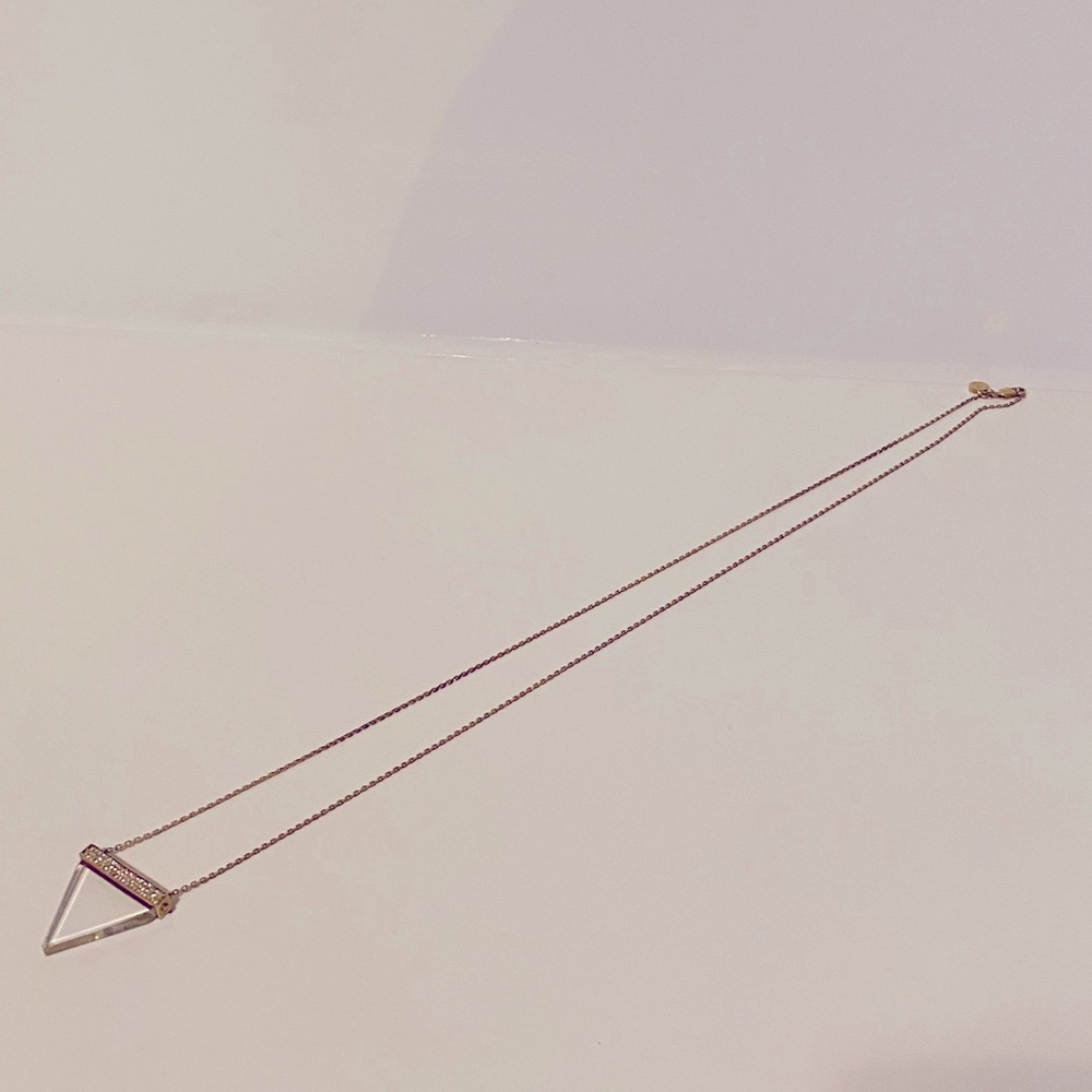 Michael Kors gold triangle necklace